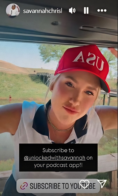 Savannah announced that she and Robert split - Instagram Stories