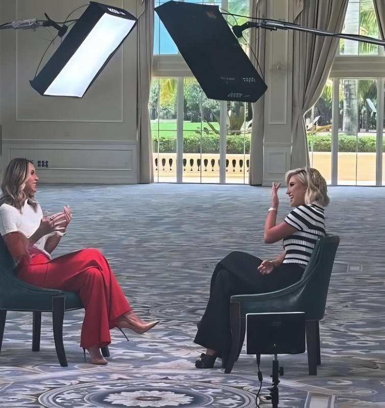 Savannah films for My View With Lara - Instagram