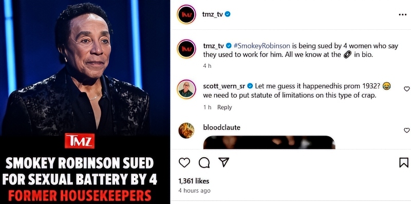 Smokey Is Accused By Four Women - TMZ - Instagram