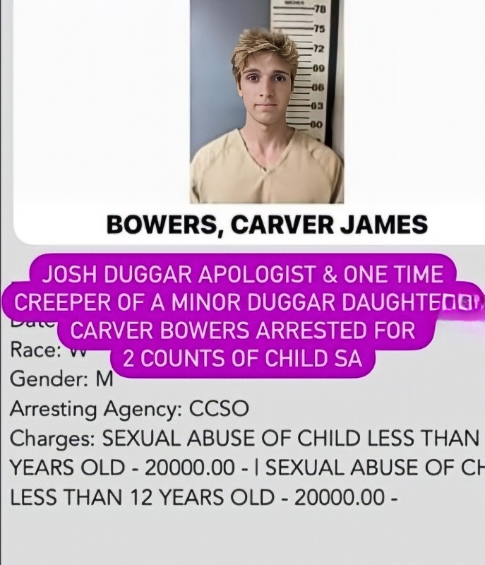 Bowers' arrest - Without A Crystal Ball - Instagram