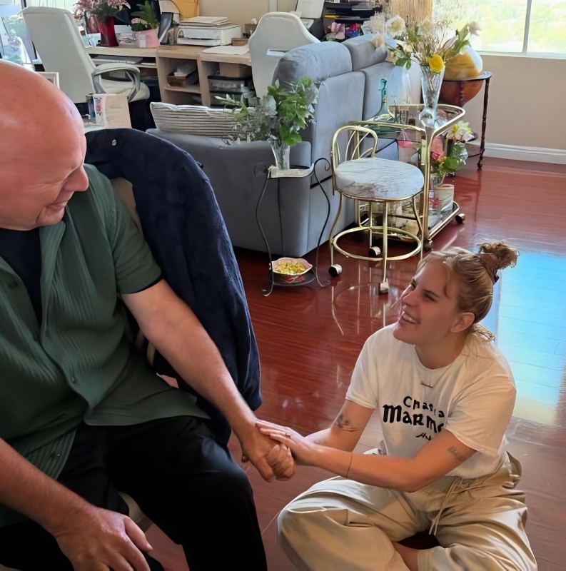 Tallulah with her dad, Bruce Willis recently - Instagram