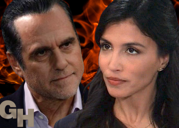 General Hospital: Sonny Corinthos (Maurice Benard) and ADA Justine Turner (Nazneen Contractor)