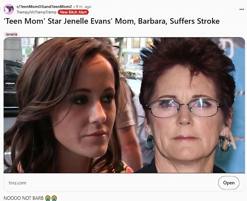 Barbara had a stroke - TMZ via Reddit