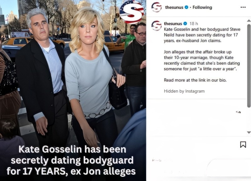 Jon accuses Kate of an affair - The Sun US - Instagram