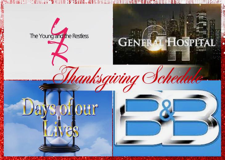 Soap Opera Thanksgiving Schedule: Are GH, YR, BOLD, & DOOL Airing On Turkey Day?