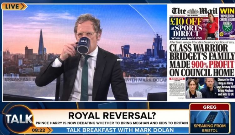Mark Dolan Discusses Harry and Charles with callers – TalkTV – YouTube