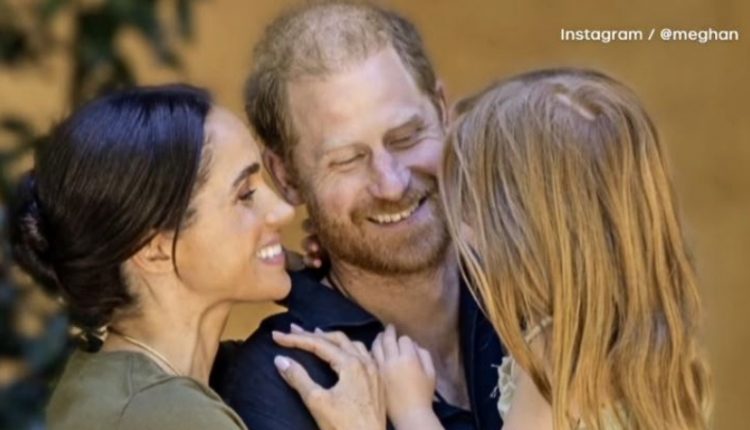Prince Harry and Meghan Markle with one of the kids – @meghan – Instagram