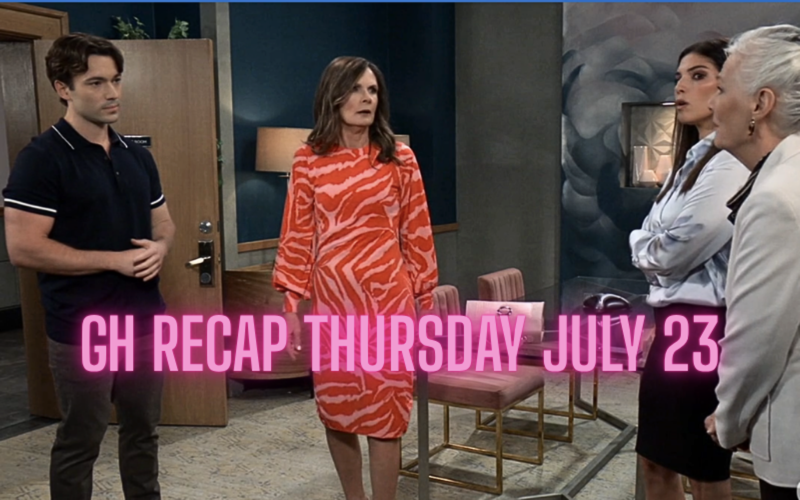'General Hospital' Recap Thursday, July 23: Michael's Deception Bombshell, Charlotte's Obsession & Maxie Says Goodbye