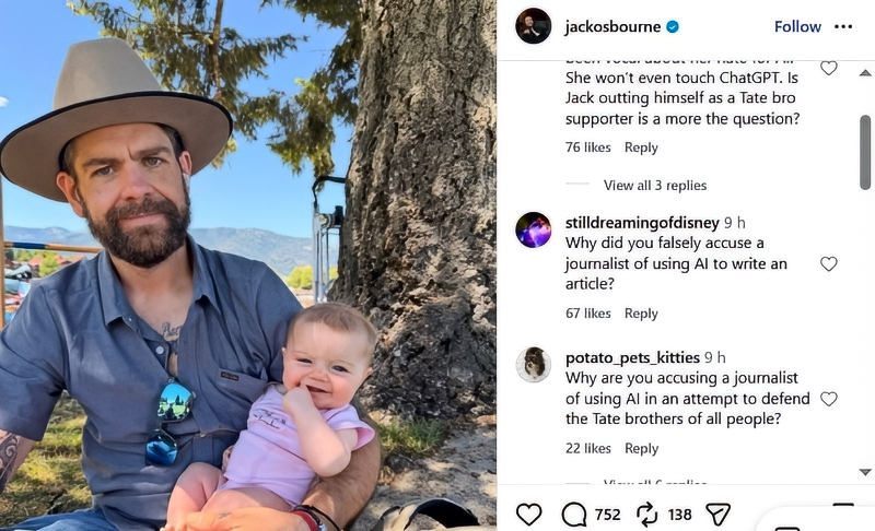 Jack's post about Ozzy Matilda - @jackosbourne- Instagram