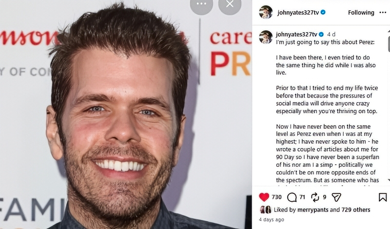 John calls for understanding about Perez - @johnyatestv327 - Instagram