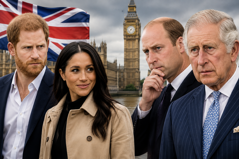 Prince Harry & Meghan’s UK Return Rocks Prince William & King Charles – £5 Million Security Showdown Looms