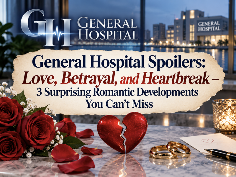 General Hospital Spoilers: Love, Betrayal, and Heartbreak – 3 Surprising Romantic Developments You Can't Miss