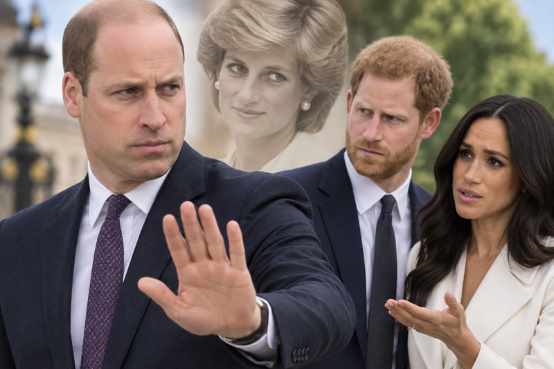 Prince William Shut Down Prince Harry & Meghan’s Diana PR Move, Royal Expert Claims